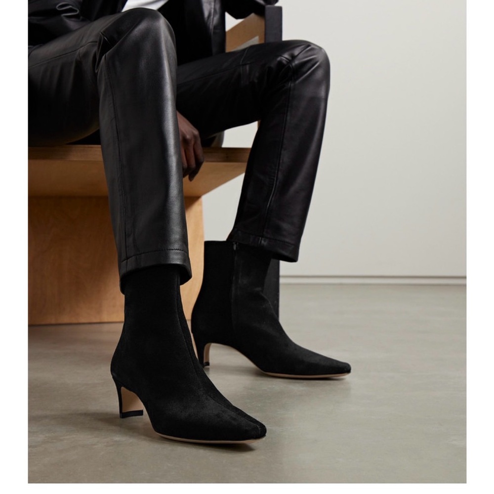 STAUD Black Heeled Boots